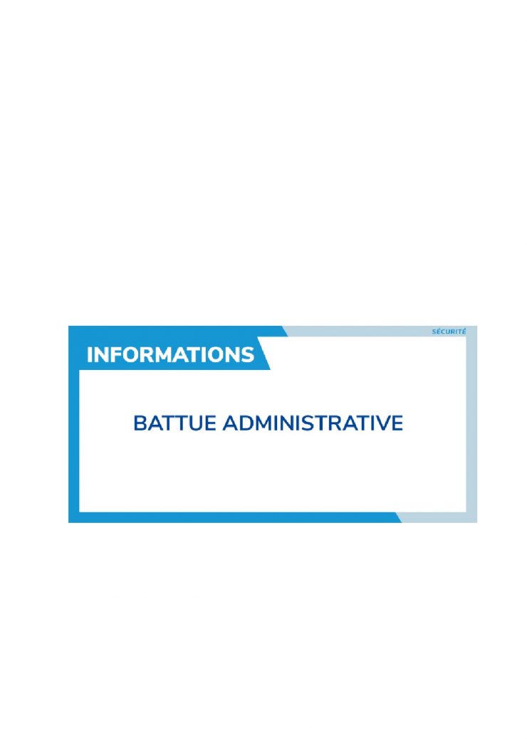 Battue administrative VF