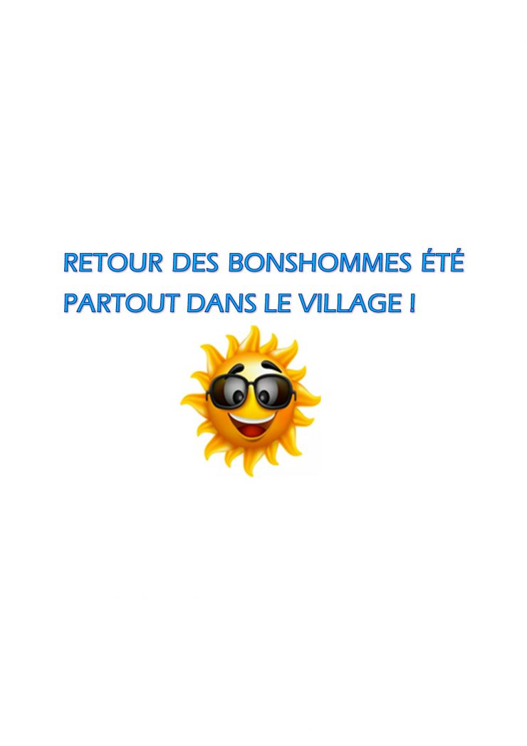 Bonhommes d’Eté