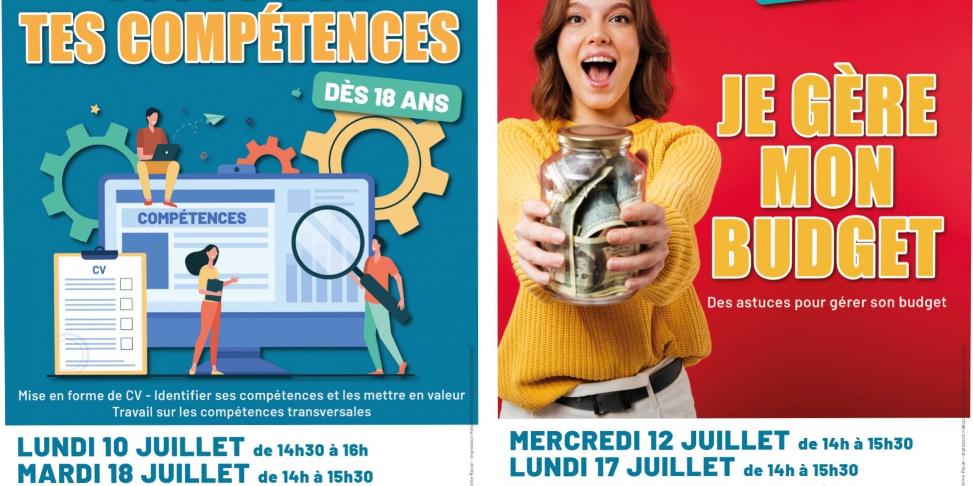 Affiches Ateliers PIJ Juillet