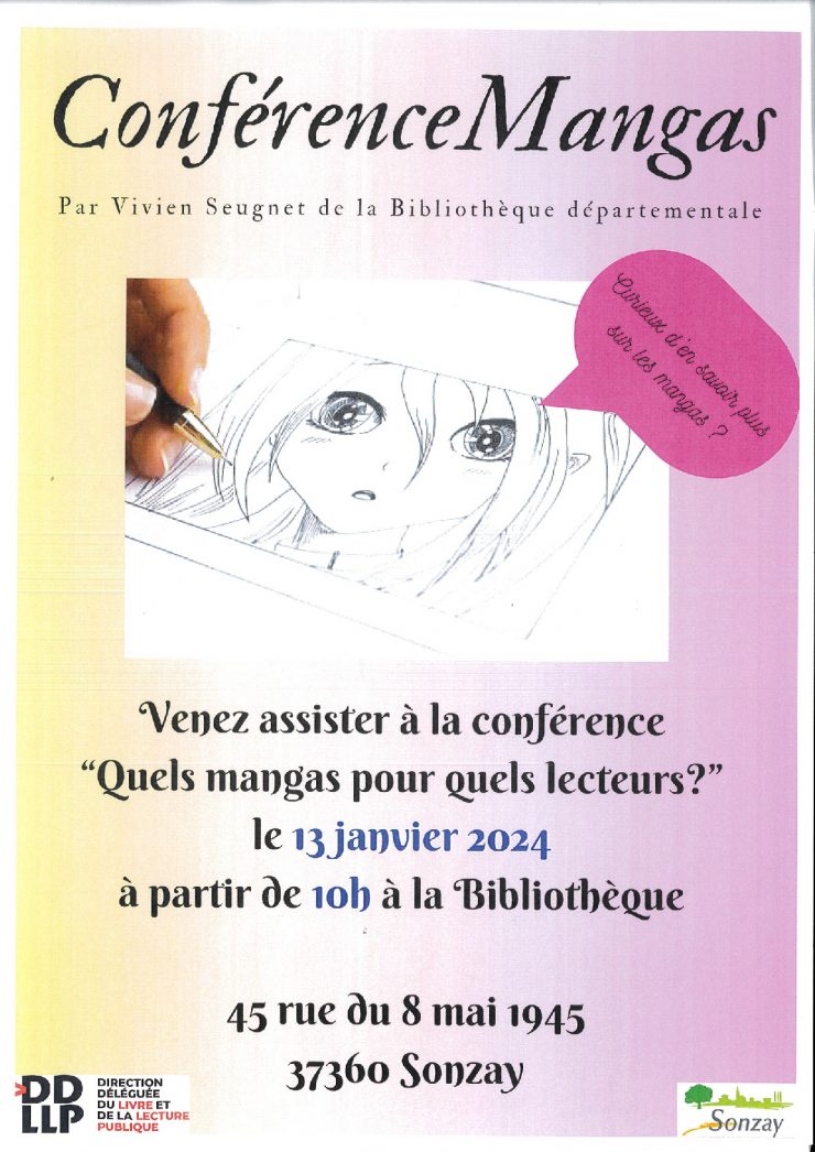 Bibliothèque – Conférence Mangas